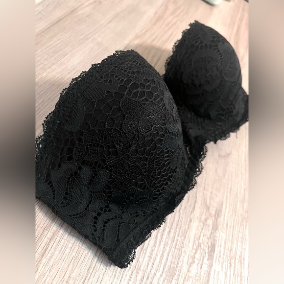 Xhilaration Strapless Lace Padded Push-Up Bra, 32C - Picture 3 of 4